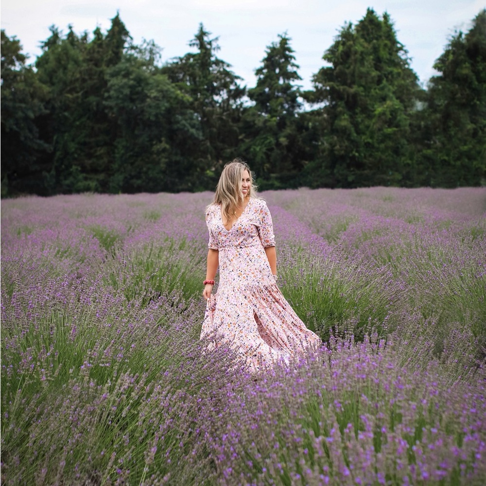 Petal & Pup Floral Pink Maxi Dress